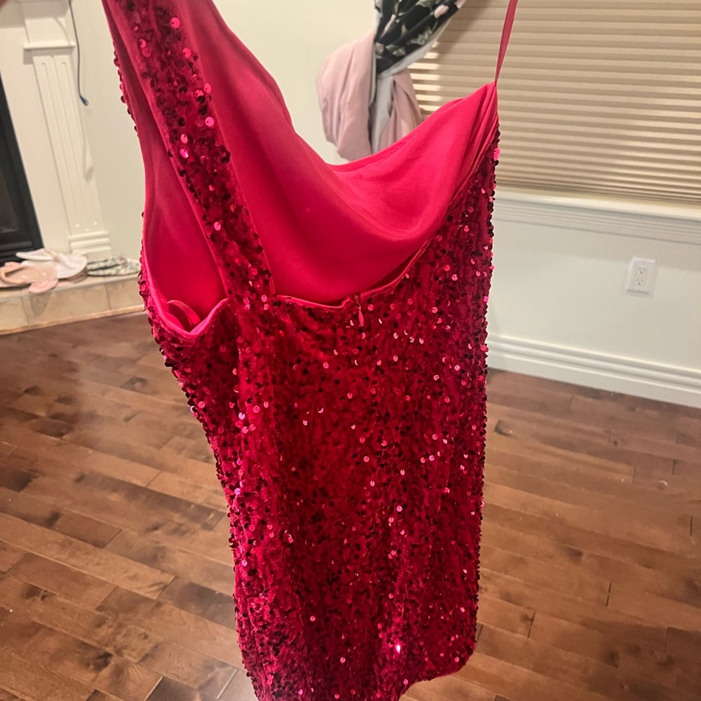 Red Sequin Dress